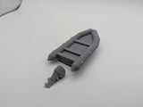 Inflatable Dinghy with Outboard Motor 65mm x 30mm