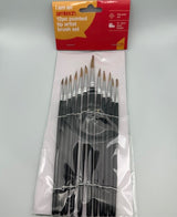 Amtech S4120 12 Piece fine pointed tip art brush set image 0