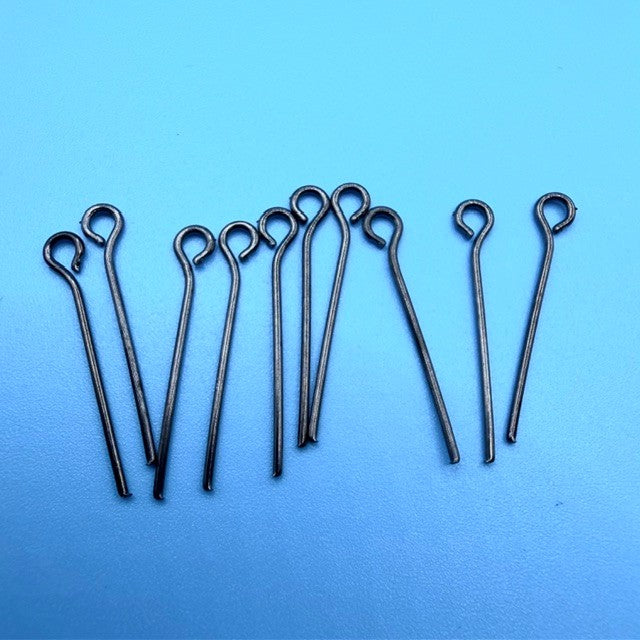 Black Metal Eyepins (10) Choose a size.