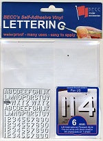BECC Pennant Lettering US & International  6mm