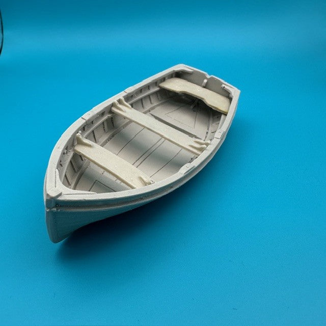 10ft Dinghy Clinker Transom Stern 122mm 1:24 Scale image 0
