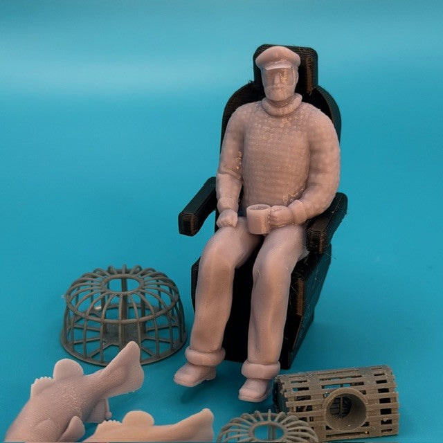 Captains Sitting in his Black Seat - 1:48 Scale image