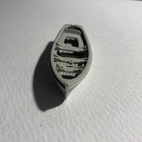 16ft Dinghy Clinker Transom Stern 66mm 1:72 Scale image 0