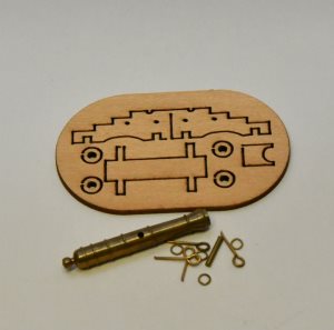 Cannon with Carriage kit 40mm