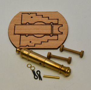 Cannon with Carriage kit 45mm