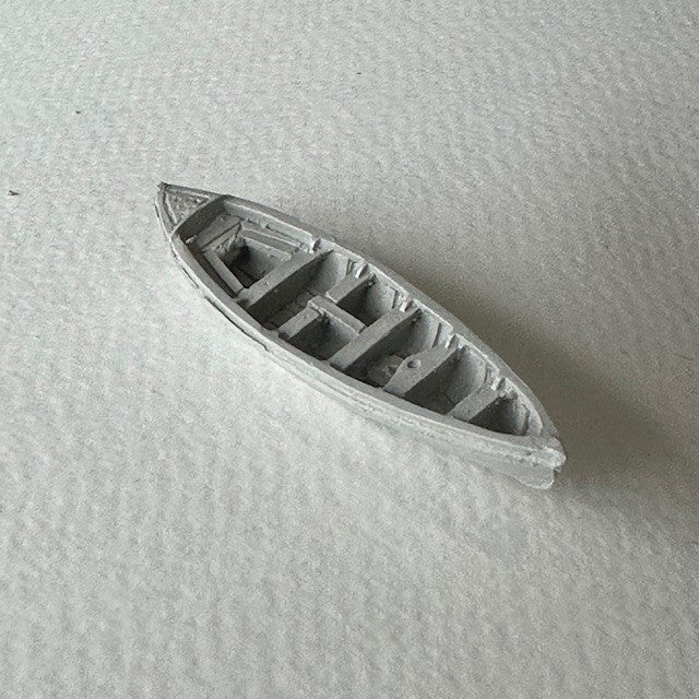 25ft Royal Navy Whaler (Pulling/Sailing) Clinker 54mm 1:128 Scale image 0