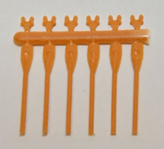 Set of 6 Plastic Oars 30mm
