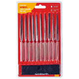 Amtech E1750 10 Piece 140mm (5.5")steel needle file set image 0