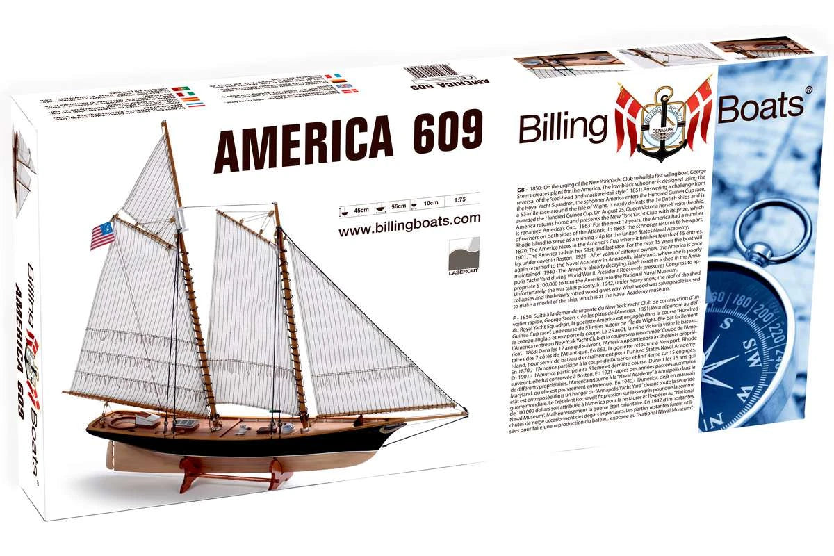 Billing Boats America B609 Model Boat Kit
