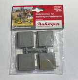 Auhagen 48109 HO Base plates for masts & bridges, 8 pieces image 0