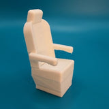 Captains Black Chair (1) - White, Seat 1:72 image