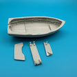 10ft Dinghy Clinker Transom Stern 94mm 1:32 Scale image 0