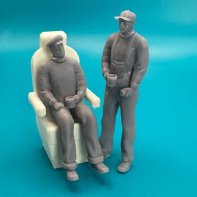 Coffee with the Captain (2x Figures) one white seat image 0