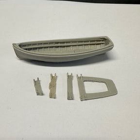 16.5ft Dinghy Clinker Transom Stern 83mm 1:60 Scale image 0