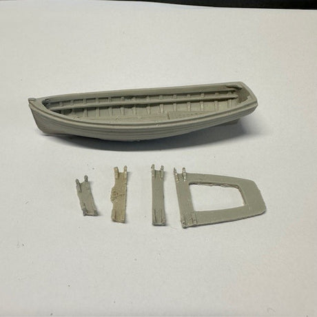 16.5ft Dinghy Clinker Transom Stern 83mm 1:60 Scale image 0