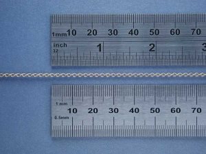 Brass Oval Link Chain 18 Links Per Inch (1mtr)