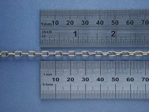 Brass Oval Link Chain 5.5 Links Per Inch (1mtr)