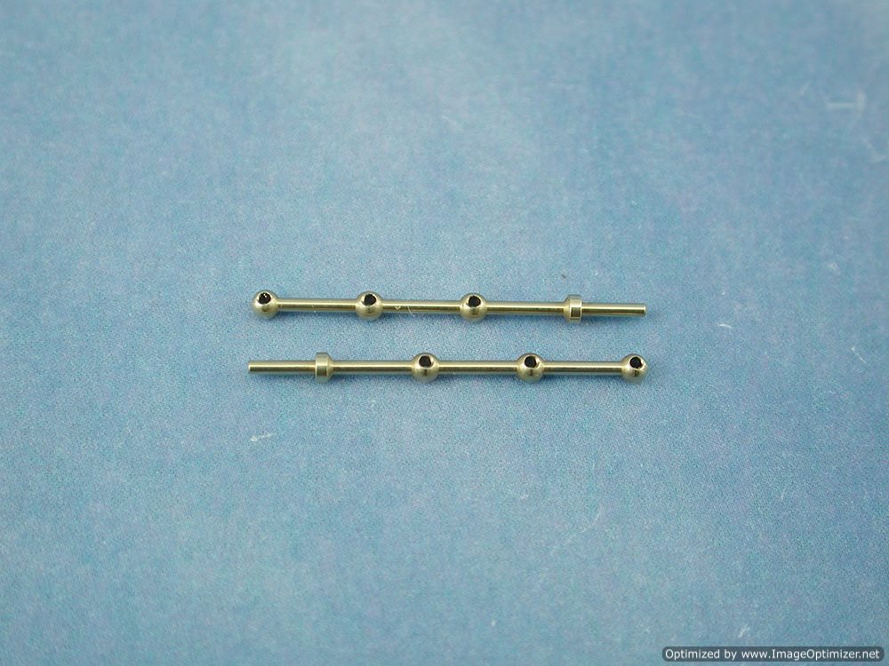 3 Hole Brass Rail Stanchion Ball Type 20mm (10)