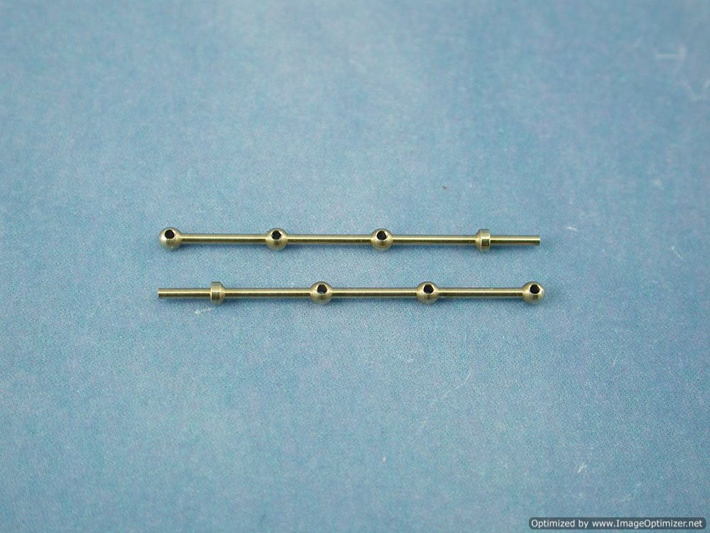 3 Hole Brass Rail Stanchion Ball Type 25mm (10)