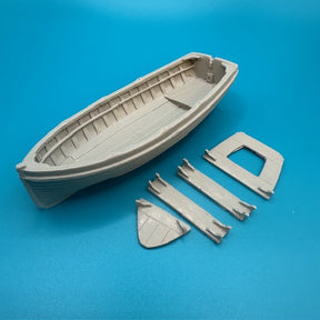22ft Lifeboat Clinker Transom Stern 114mm 1:60 Scale image 0