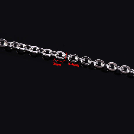 Stainless Steel Cable Chain Link 2.4mm wide (1 Meter) image 1