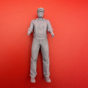 Fisherman standing hands in front 1/48 Scale 37mm image 0