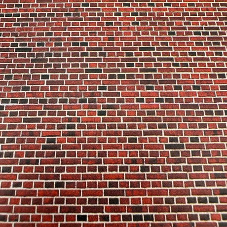 Vollmer 46042 Red brick embossed card sheet image 1