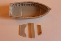 8ft Dinghy Clinker Transom Stern 100mm 1:24 Scale image 0