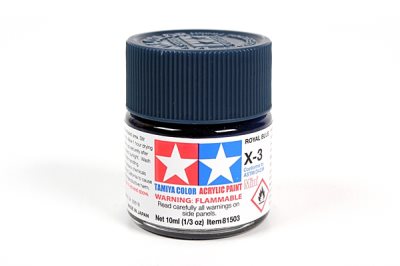 Tamiya X-3 Royal Blue Gloss Mini Acrylic 10ml