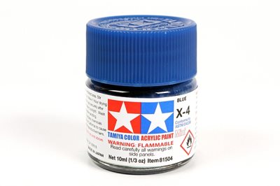 Tamiya X-4 Blue Gloss Mini Acrylic 10ml