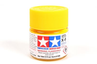 Tamiya X-8 Lemon Yellow Gloss Mini Acrylic 10ml
