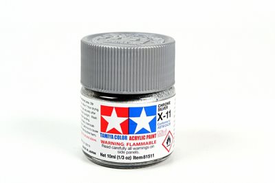Tamiya X-11 Chrome Gloss Mini Acrylic 10ml