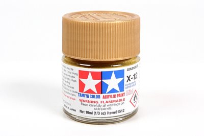 Tamiya X-12 Gold Leaf Gloss Mini Acrylic 10ml
