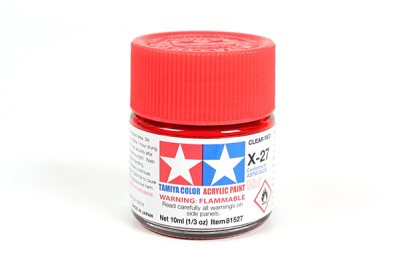 Tamiya X-27 Clear Red Mini Acrylic 10ml