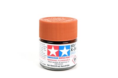 Tamiya X-34 Metal Brown Gloss Mini Acrylic 10ml
