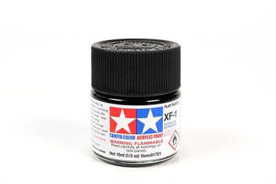 Tamiya XF-1 Flat Black Mini Acrylic 10ml