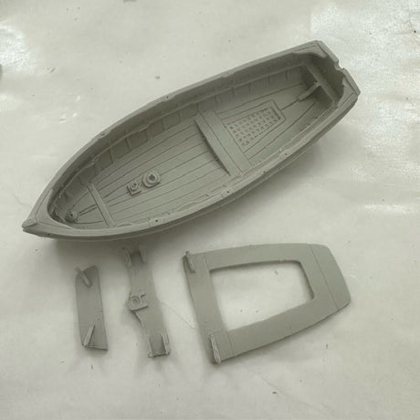 16ft Dinghy Clinker Transom Stern 100mm 1:48 Scale image 0