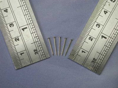 Brass Dome Head Pin 0.7x10mm (100)