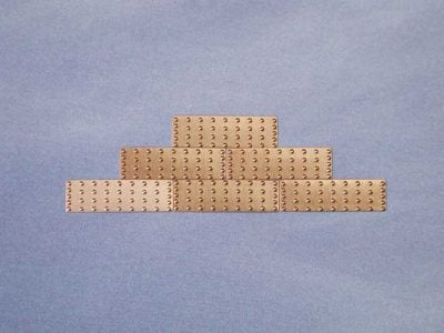 Copper Hull Plates 1:64 Scale 5x18.5mm (100)