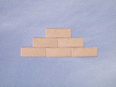 Copper Hull Plates 1:72 Scale 6.5x17mm (100)