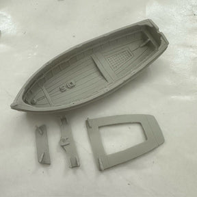20ft Dinghy Clinker Transom Stern 100mm 1:60 Scale image 0