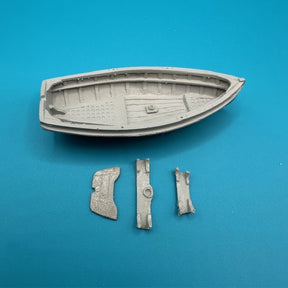 10ft Dinghy Clinker Transom Stern 63mm 1:48 Scale image 0
