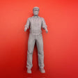 Fisherman standing hands in front 1/24 Scale 75mm image 0
