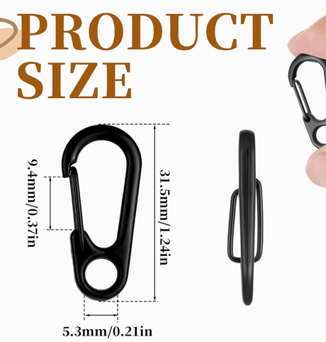 Carabiner Clip 31.5mm long image 1