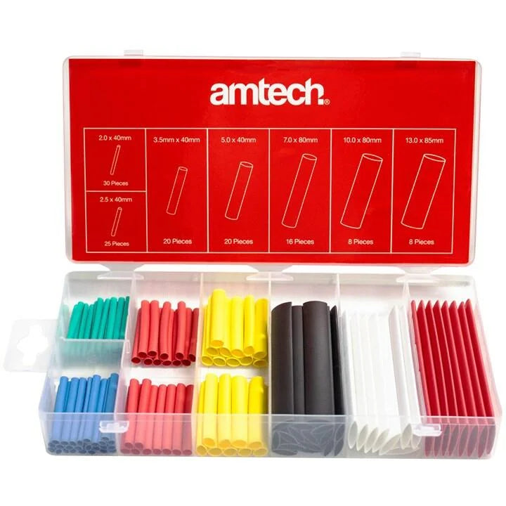 Amtech S6203 127 Piece heat shrink assortment