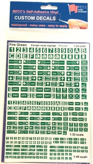 BECC Fire Signage Green