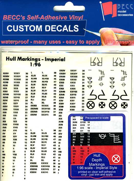 BECC Black Waterline Markings Imperial