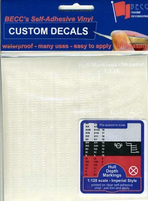 BECC White Waterline Markings Imperial