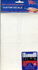 BECC White Waterline Markings Imperial
