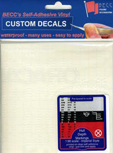 BECC White Waterline Markings Imperial
